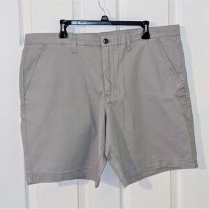 Member's Mark Flat Front Shorts Stretch Fabric‎ Gray 9-inch Inseam Size 40 NWT